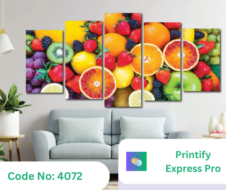 5Panels Tropical Nutritious Balance Fruits Modern Canvas Painting Poster and Print Wall Art Home Decor for Living Room No Frame