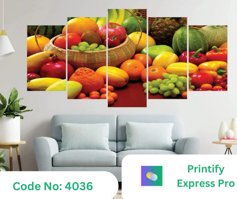 5Panels Tropical Nutritious Balance Fruits Modern Canvas Painting Poster and Print Wall Art Home Decor for Living Room No Frame