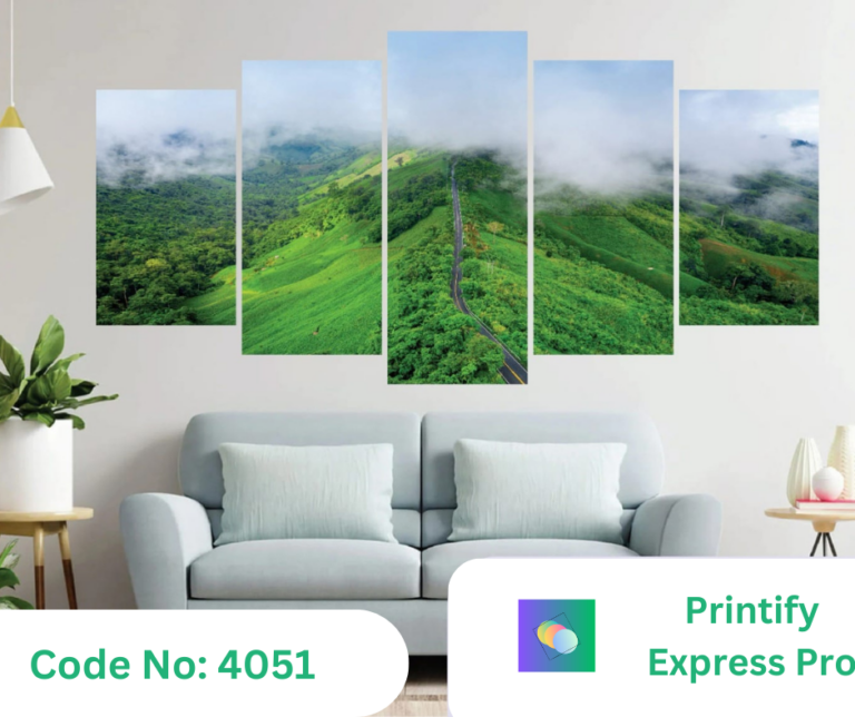 5Pcs In 1 Set Nature Wall Canvas Art Ready to Hang for Living Room or Bedroom Home Decoration On Wall Canvas Painting Wall