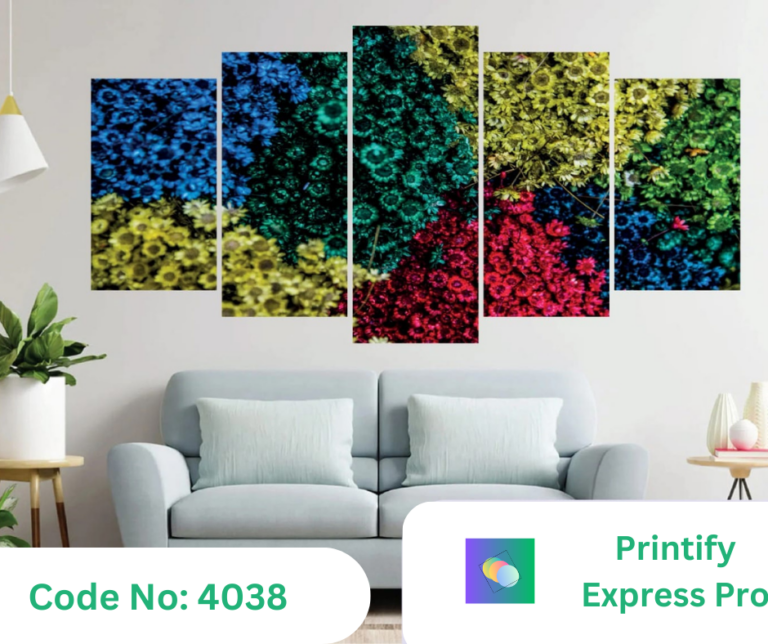 Canvas Wall Art 5 Piece Mural Oil Painting Pictures Unique Design Hd Print 5 Part Modular Posters Modern Living Room Kitchen Decoration