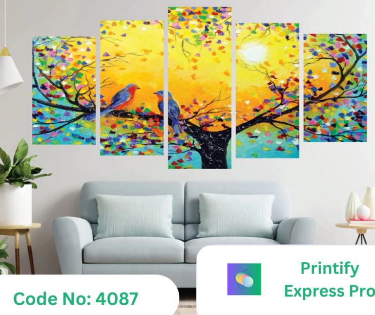Canvas Wall Art 5 Piece Mural Oil Painting Pictures Unique Design Hd Print 5 Part Modular Posters Modern Living Room Kitchen Decoration