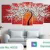 flowers tree wall painting canvas