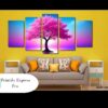 flower tree wall canvas